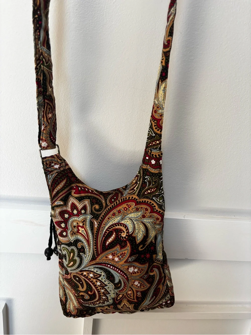 VTG Isabella journey patterned tapestry crossbody bag